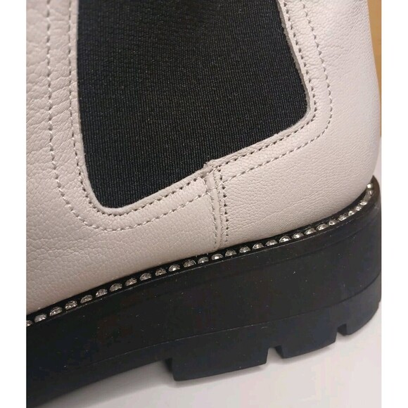 Karl Lagerfeld Sz 10 Paris Mayde Chunky Chelsea Boots Lug Sole With Rhinestones - Picture 6 of 16